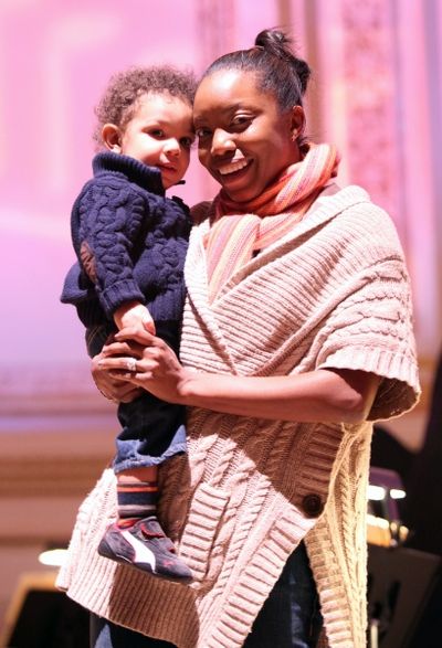 Heather Headley & son John David Open Rehearsal and Concert Performance of The New Yo Photo