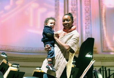 Heather Headley & son John David Open Rehearsal and Concert Performance of The New Yo Photo