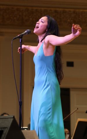 Karen Olivo Open Rehearsal and Concert Performance of The New York PopsÃ'• The Great Judy Garland Ã' a one-night-only, song-for-song recreation of GarlandÃ'•s historic 1961 performance at Carnegie Hall in New York City. @ BroadwayWorld Karen Olivo Open Rehearsal and Concert Performance of The New York PopsÃ'• Th Photo