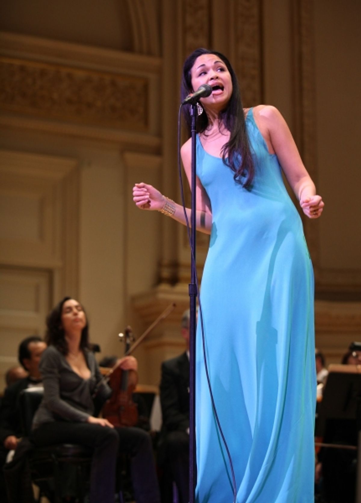 Karen Olivo Open Rehearsal and Concert Performance of The New York PopsÃ'â€¢ The Great Judy Garland Ã'Â a one-night-only, song-for-song recreation of GarlandÃ'â€¢s historic 1961 performance at Carnegie Hall in New York City. at 