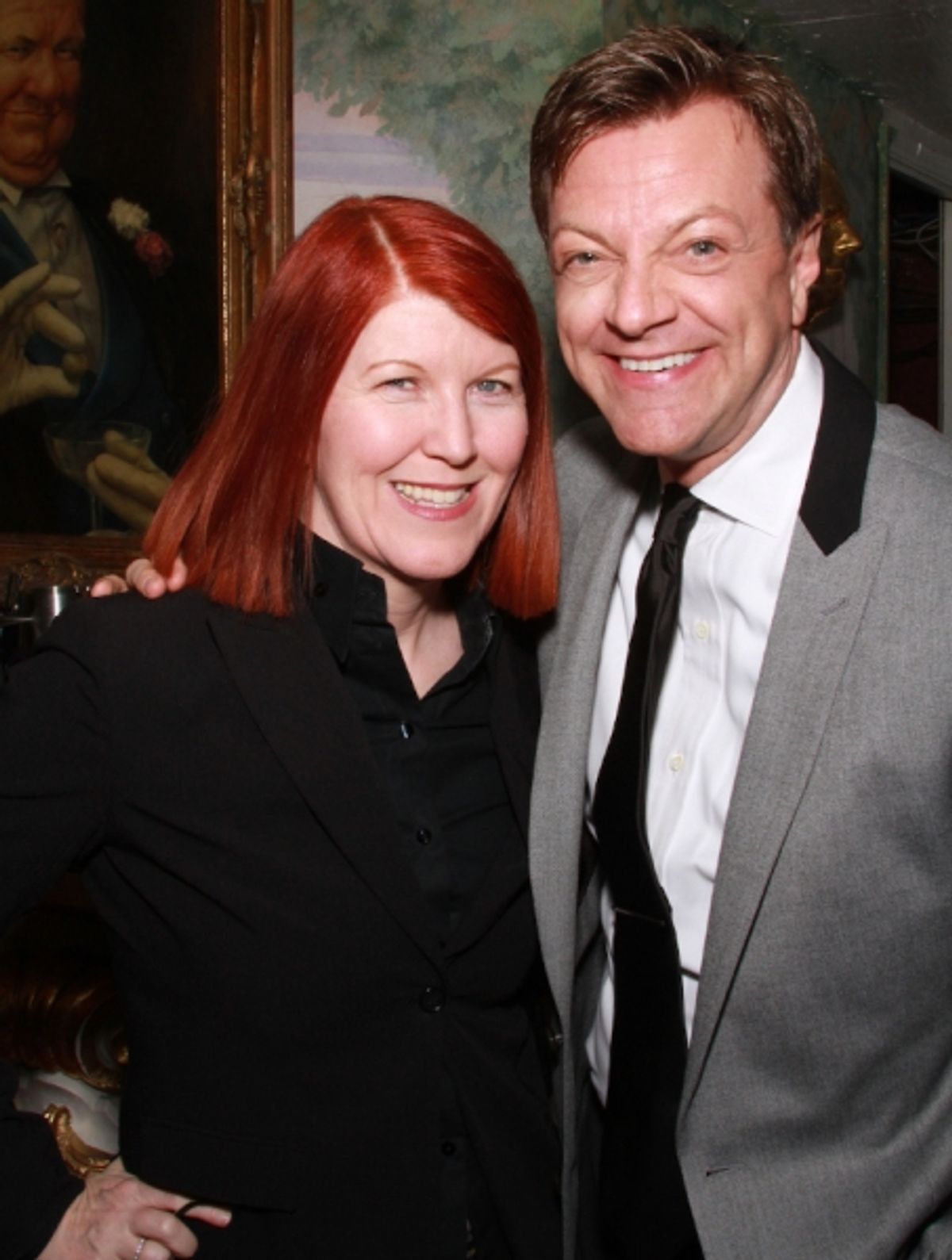 Kate Flannery and Jim Caruso at 