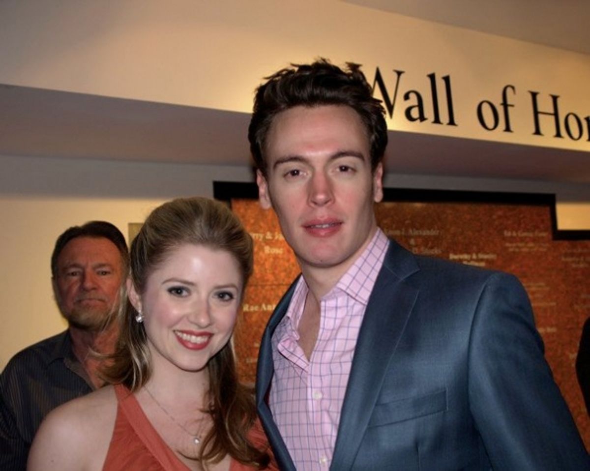 Erich Bergen and Annie Abrams at 