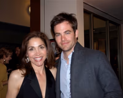Stasha Surdyke with Chris Pine Photo