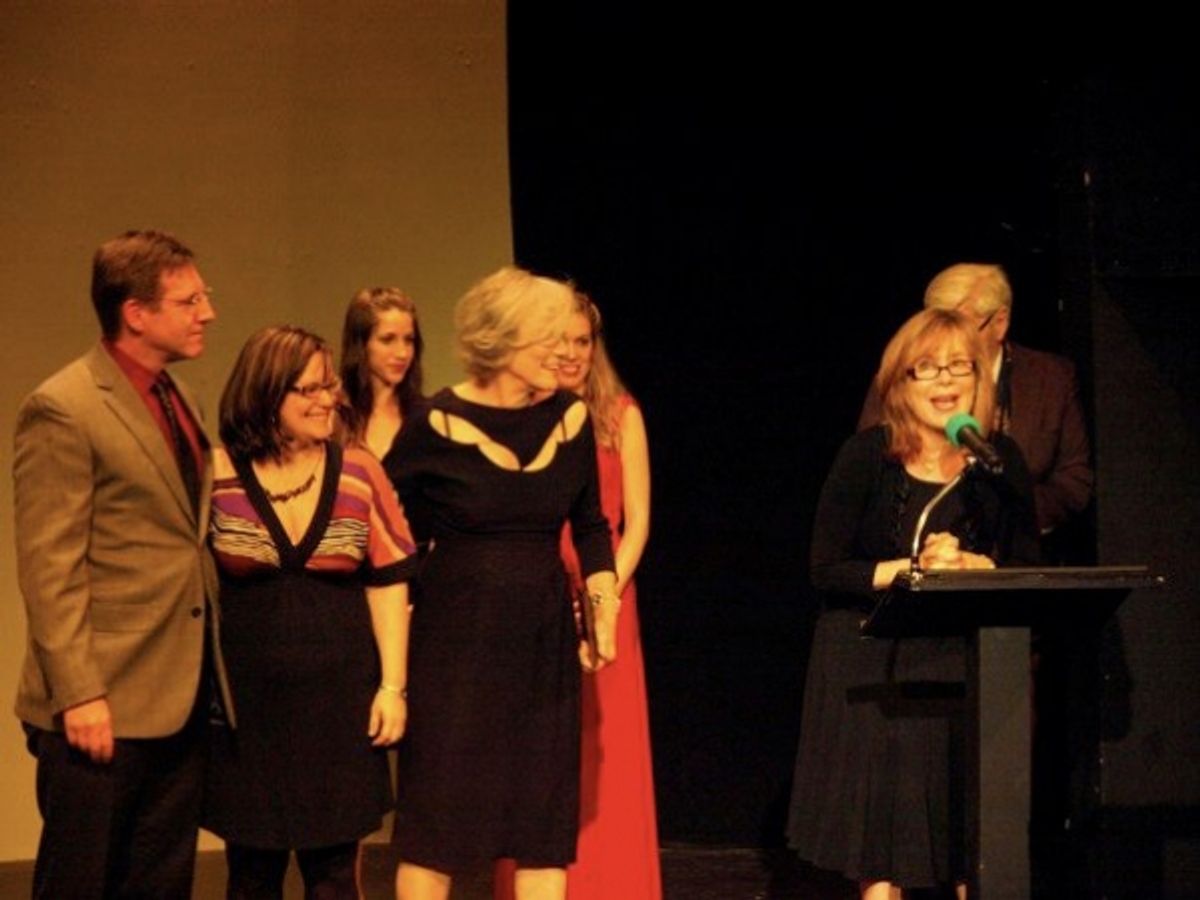 Anne Gee Byrd and others on stage at 