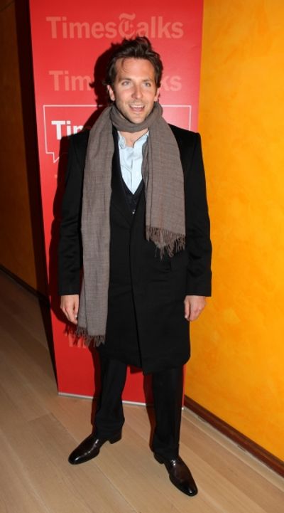 Bradley Cooper backstage at Times Talks: A Conversation with Bradley Cooper at the Ti Photo