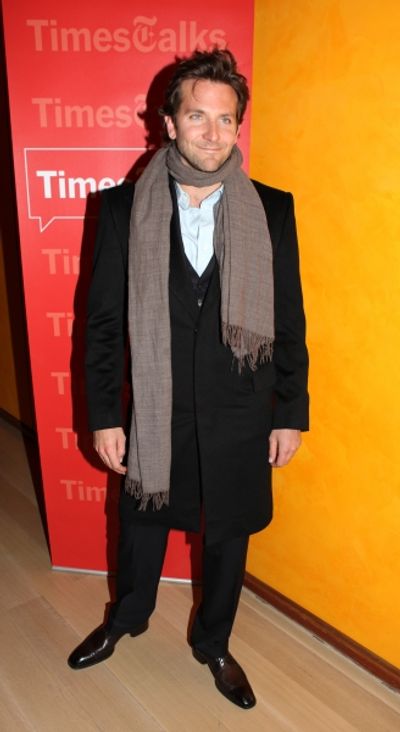 Bradley Cooper backstage at Times Talks: A Conversation with Bradley Cooper at the Ti Photo