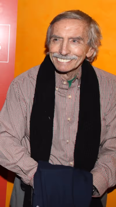 Edward Albee backstage at Times Talks: A Conversation with Tom Stoppard at the Times  Photo