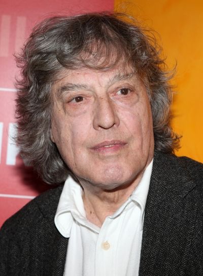 Tom Stoppard backstage at Times Talks: A Conversation with Tom Stoppard at the Times  Photo
