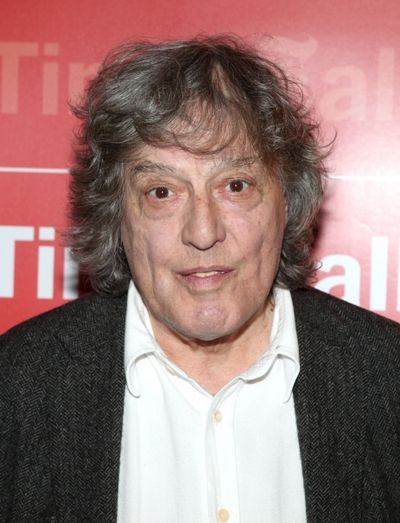 Tom Stoppard backstage at Times Talks: A Conversation with Tom Stoppard at the Times  Photo