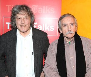 Tom Stoppard & Edward Albee backstage at Times Talks: A Conversation with Tom Stoppard at the Times Center in New York City. @ BroadwayWorld Tom Stoppard & Edward Albee backstage at Times Talks: A Conversation with Tom Stoppar Photo