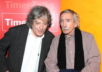 Tom Stoppard & Edward Albee backstage at Times Talks: A Conversation with Tom Stoppar Photo