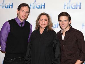 Stephen Kunken & Kathleen Turner & Evan Jonigkeit attend the Meet & Greet the cast of Broadway's "High" at the Ripley Grier Rehearsal Studio in New York City. @ BroadwayWorld Stephen Kunken & Kathleen Turner & Evan Jonigkeit attend the Meet & Greet the cast of Photo
