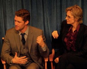 Matthew Morrison and Jane Lynch Photo