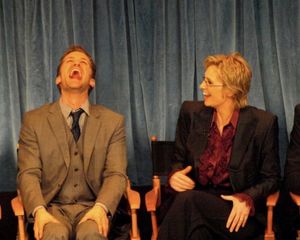 Matthew Morrison and Jane Lynch Photo