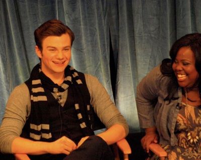 Chris Colfer and Amber Riley Photo