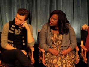 Chris Colfer and Amber Riley Photo