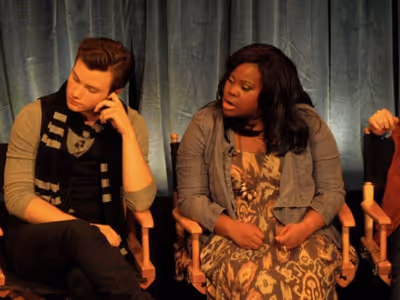 Chris Colfer and Amber Riley Photo