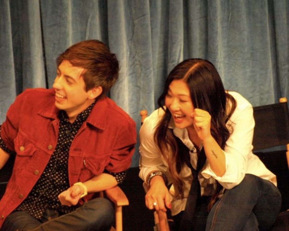 Kevin McHale and Jenna Ushkowitz at 