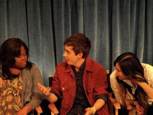 Amber Riley, Kevin McHale and Jenna Ushkowitz Photo