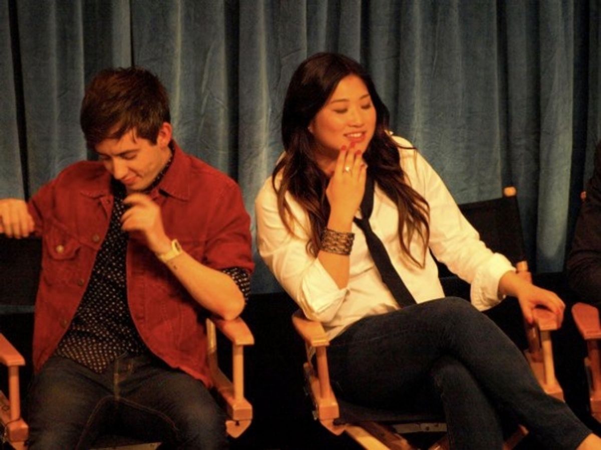 Kevin McHale and Jenna Ushkowitz at 