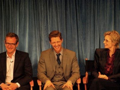 Dante DiLoreto, Matthew Morrison and Jane Lynch Photo