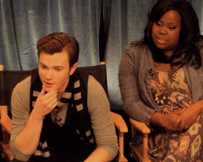 Chris Colfer and Amber Riley Photo