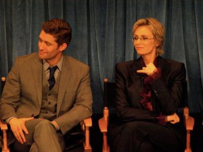Matthew Morrison and Jane Lynch Photo