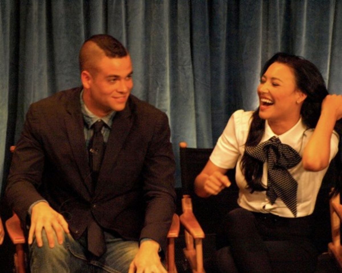 Mark Salling and Naya Rivera at 