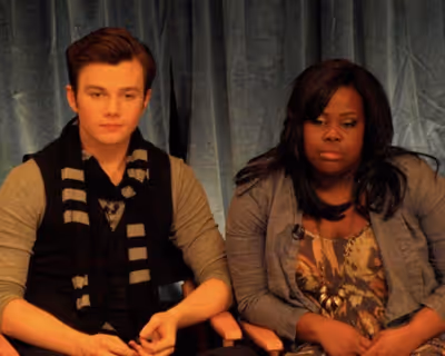 Chris Colfer and Amber Riley Photo