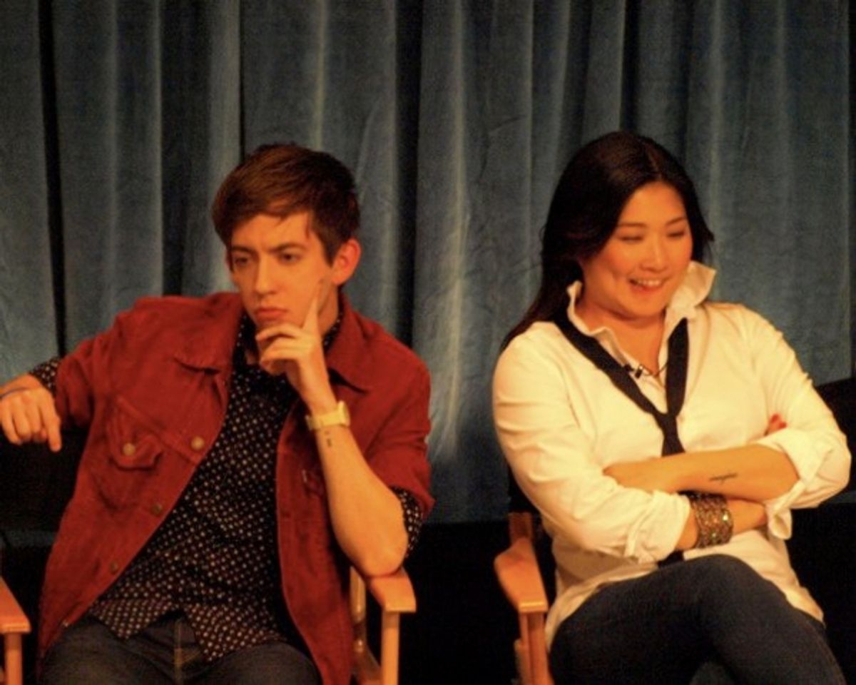 Kevin McHale and Jenna Ushkowitz at 