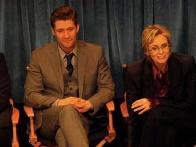 Matthew Morrison and Jane Lynch Photo