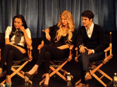  Naya Rivera, Heather Morris and Darren Criss Photo