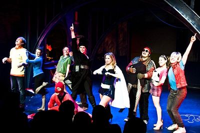 The cast of SpiderMusical Photo