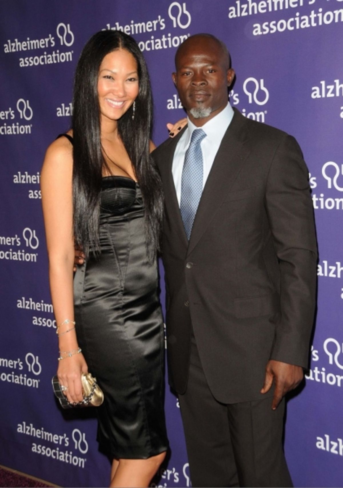 Kimora Lee and Djimon Hounsou at 