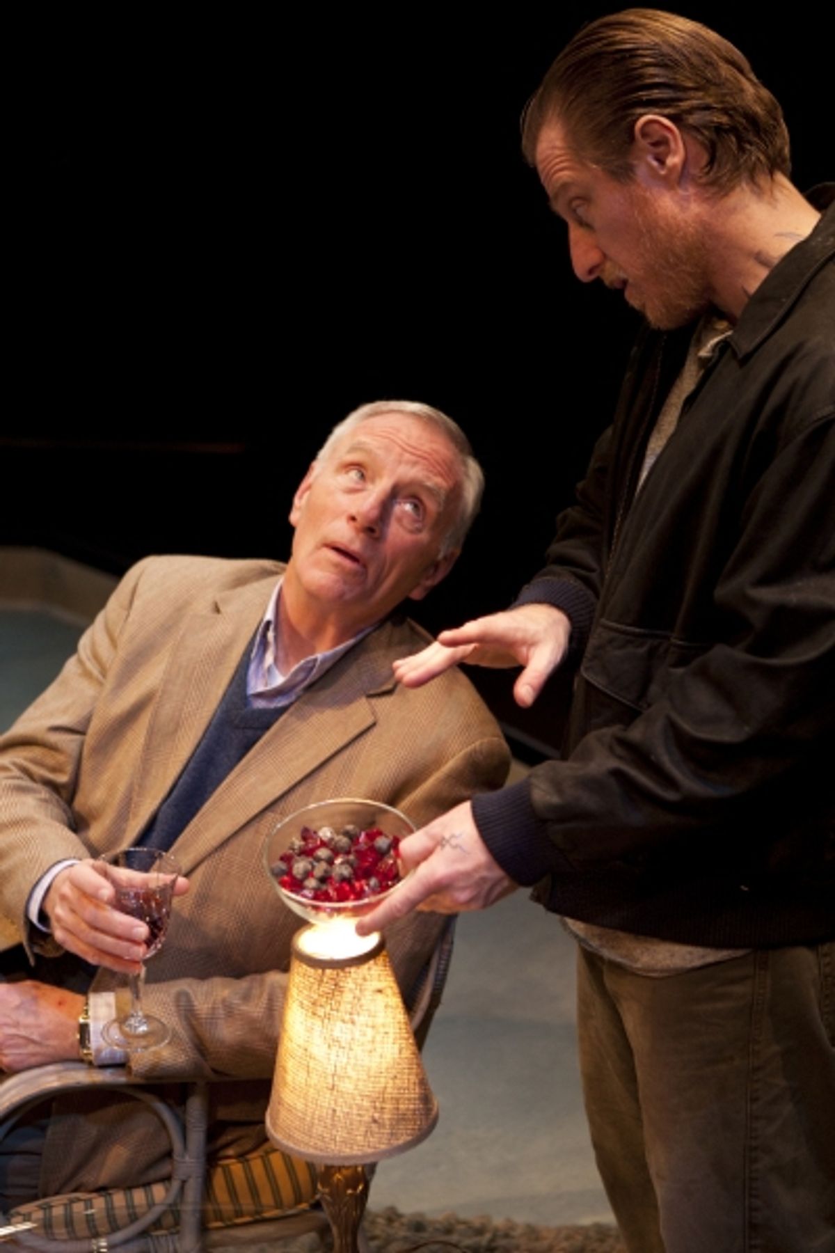 Ned Schmidtke as Smith and Antony Hagopian as Johan at 