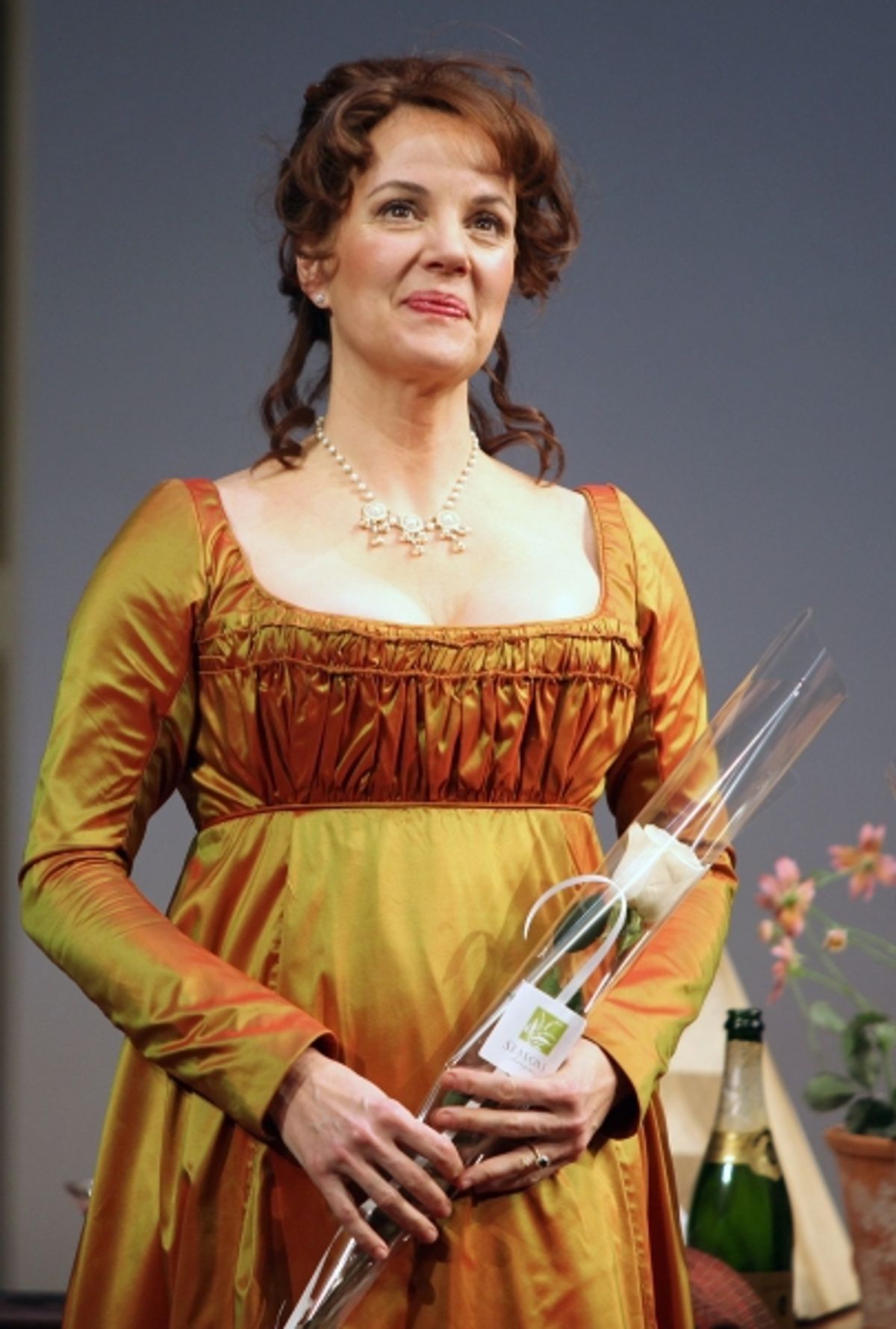 Margaret Colin during the Broadway Opening Night Curtain Call for 'Arcadia' at the Barrymore Theatre in New York City. at 