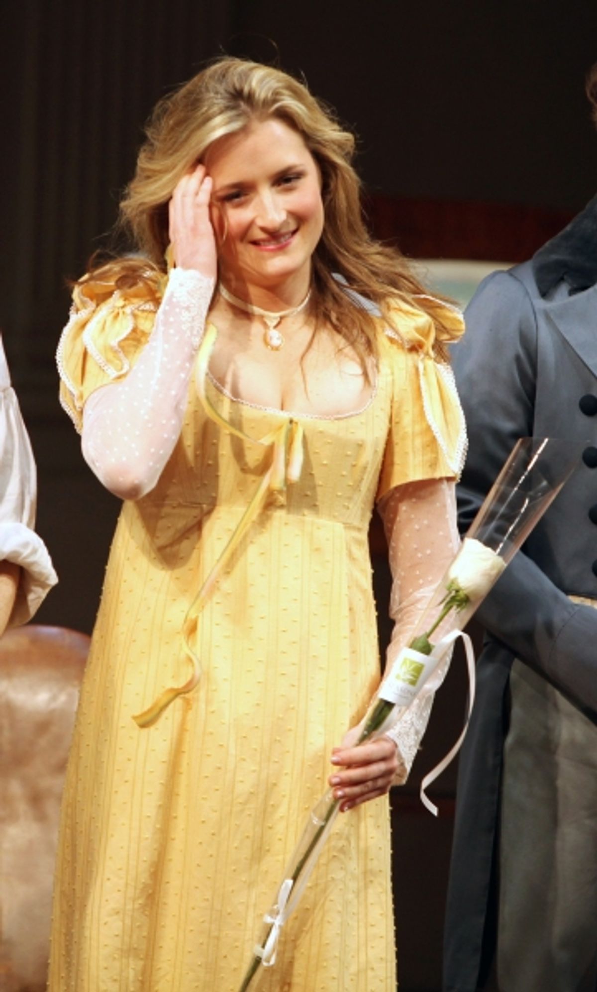 Grace Gummer during the Broadway Opening Night Curtain Call for 'Arcadia' at the Barrymore Theatre in New York City. at 