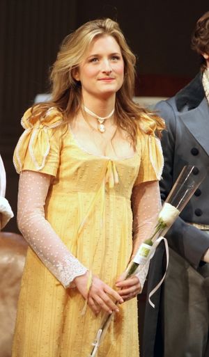 Grace Gummer during the Broadway Opening Night Curtain Call for 'Arcadia' at the Barr Photo