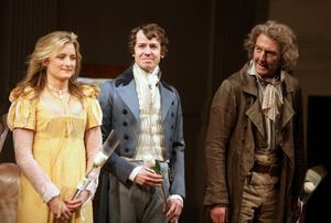 Grace Gummer & David Turner & Byron Jennings during the Broadway Opening Night Curtai Photo