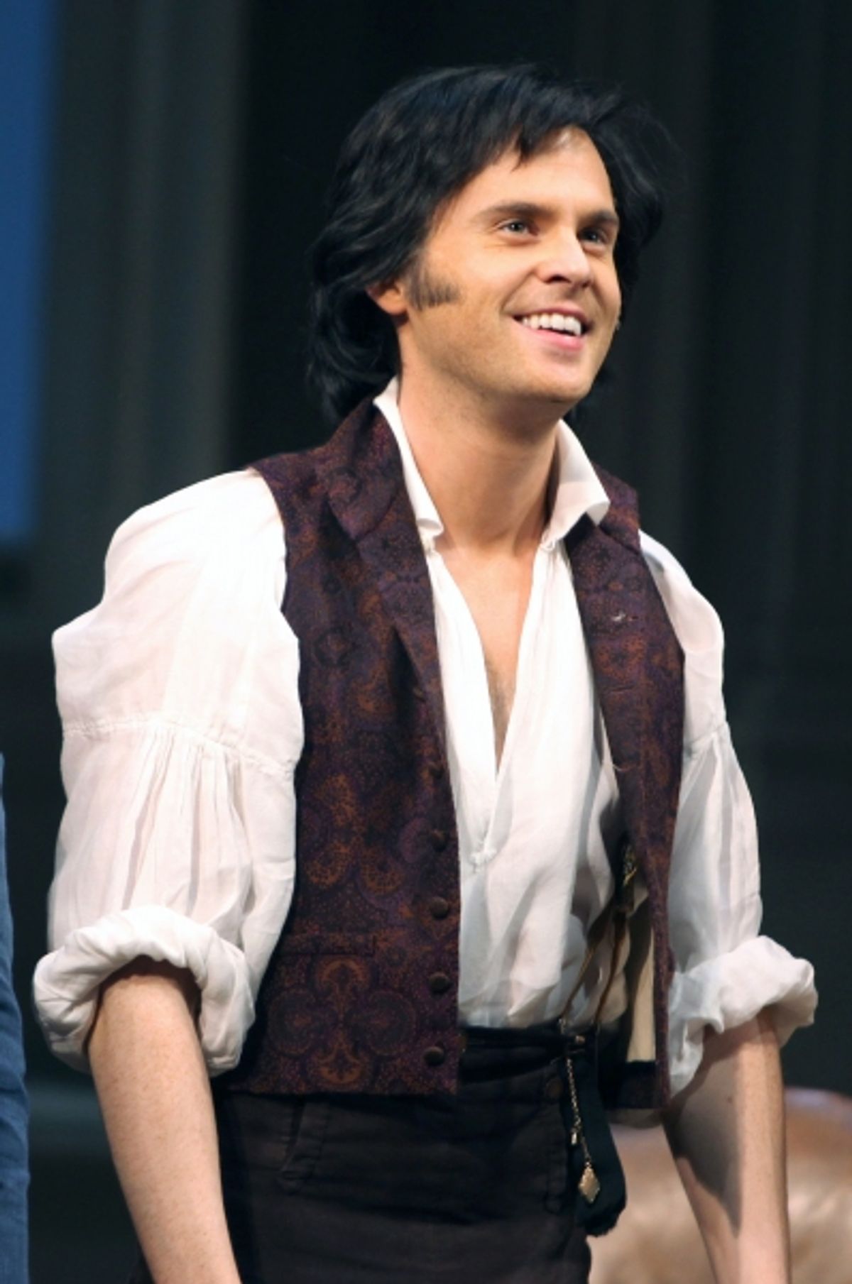 Tom Riley during the Broadway Opening Night Curtain Call for 'Arcadia' at the Barrymore Theatre in New York City. at 