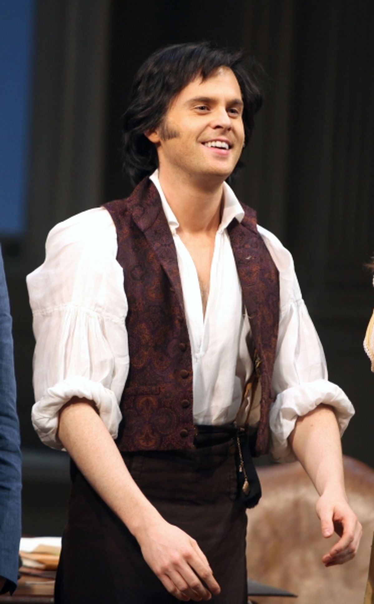 Tom Riley during the Broadway Opening Night Curtain Call for 'Arcadia' at the Barrymore Theatre in New York City. at 