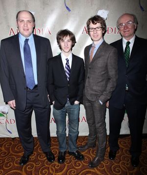 Glenn Fleshler & Noah Robbins & David Turner & Edward James Hyland attending the Broa Photo