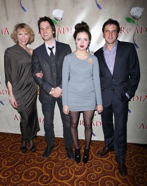 Lia Williams & Tom Riley & Bel Powley & Raul Esparza attending the Broadway Opening N Photo
