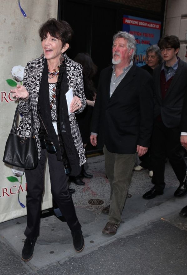 Mercedes Ruehl & David Geiser & Jake Geiser attending the Broadway Opening Night Perf Photo