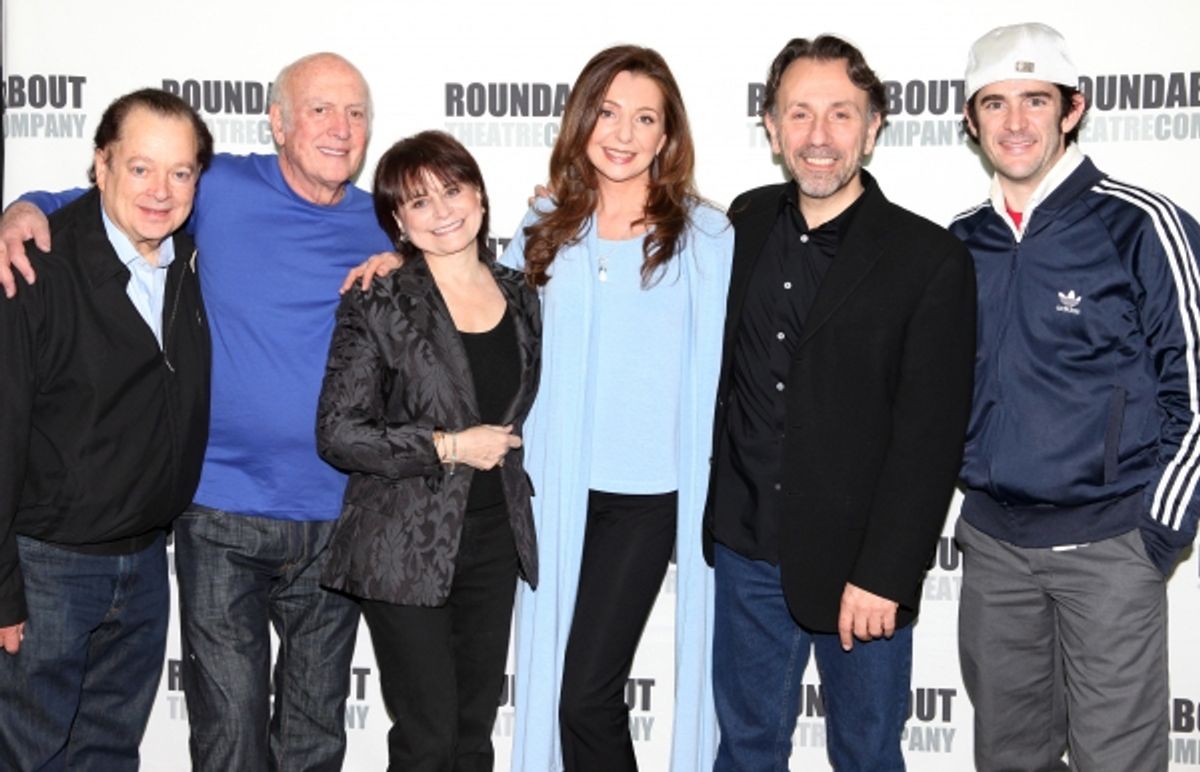 Artie Butler, Mike Stoller, Iris Rainer Dart, Donna Murphy, Leonard Foglia and Andy Blankenbuehler attending the 'The People in the Picture' Meet & Greet at the Roundabout Rehearsal Studios in New York City. at 