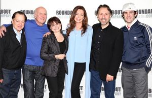 Artie Butler, Mike Stoller, Iris Rainer Dart, Donna Murphy, Leonard Foglia and Andy Blankenbuehler attending the 'The People in the Picture' Meet & Greet at the Roundabout Rehearsal Studios in New York City. @ BroadwayWorld Artie Butler, Mike Stoller, Iris Rainer Dart, Donna Murphy, Leonard Foglia and Andy B Photo