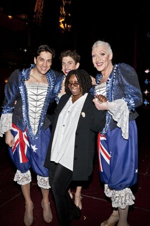 Will Swenson, Nick Adams, Whoopi Goldberg and Tony Sheldon Photo