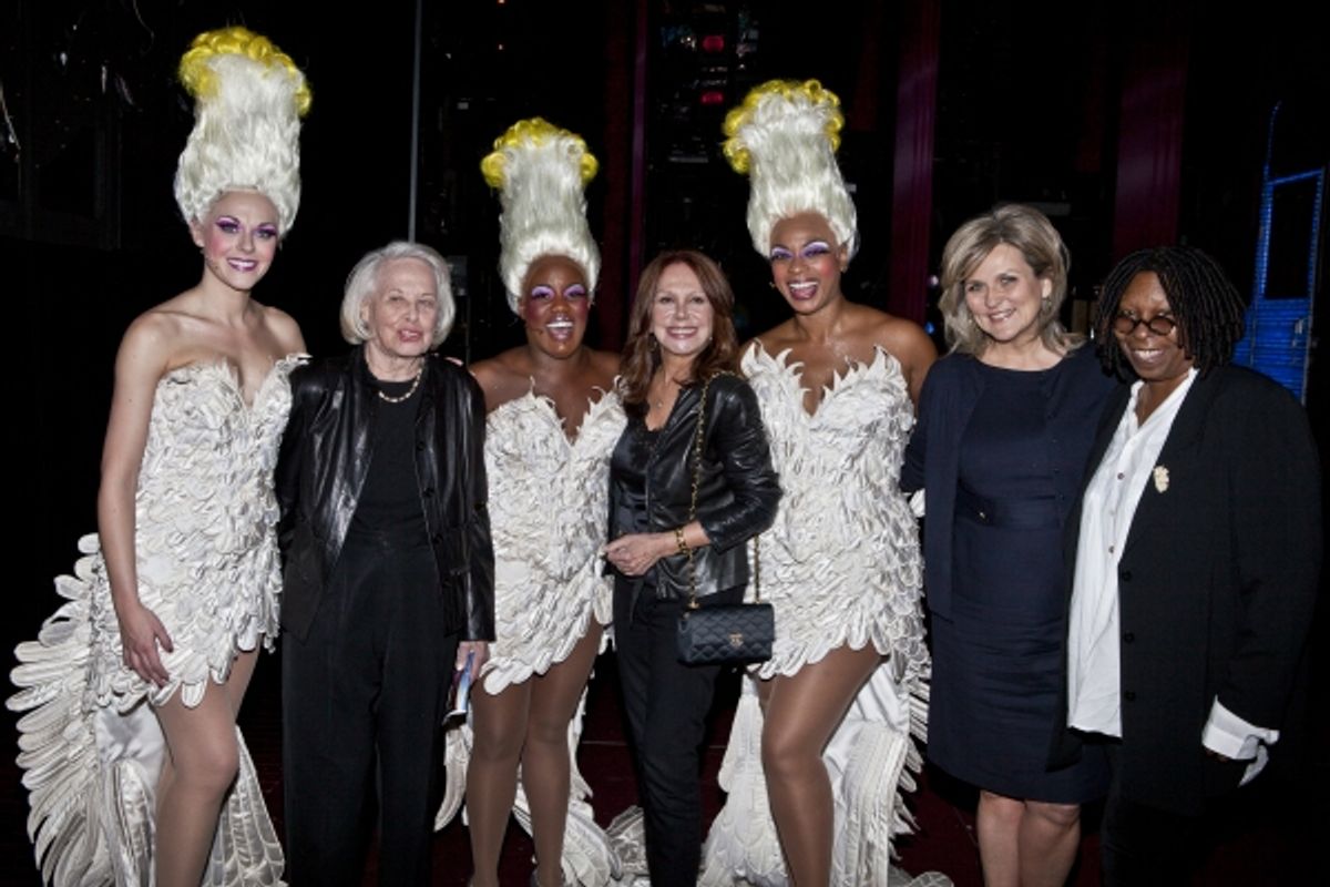 Ashley Spencer, Liz Smith, Anastacia McCleskey, Marlo Thomas, Jacqueline B. Arnold, Cynthia McFadden and Whoopi Goldberg at 
