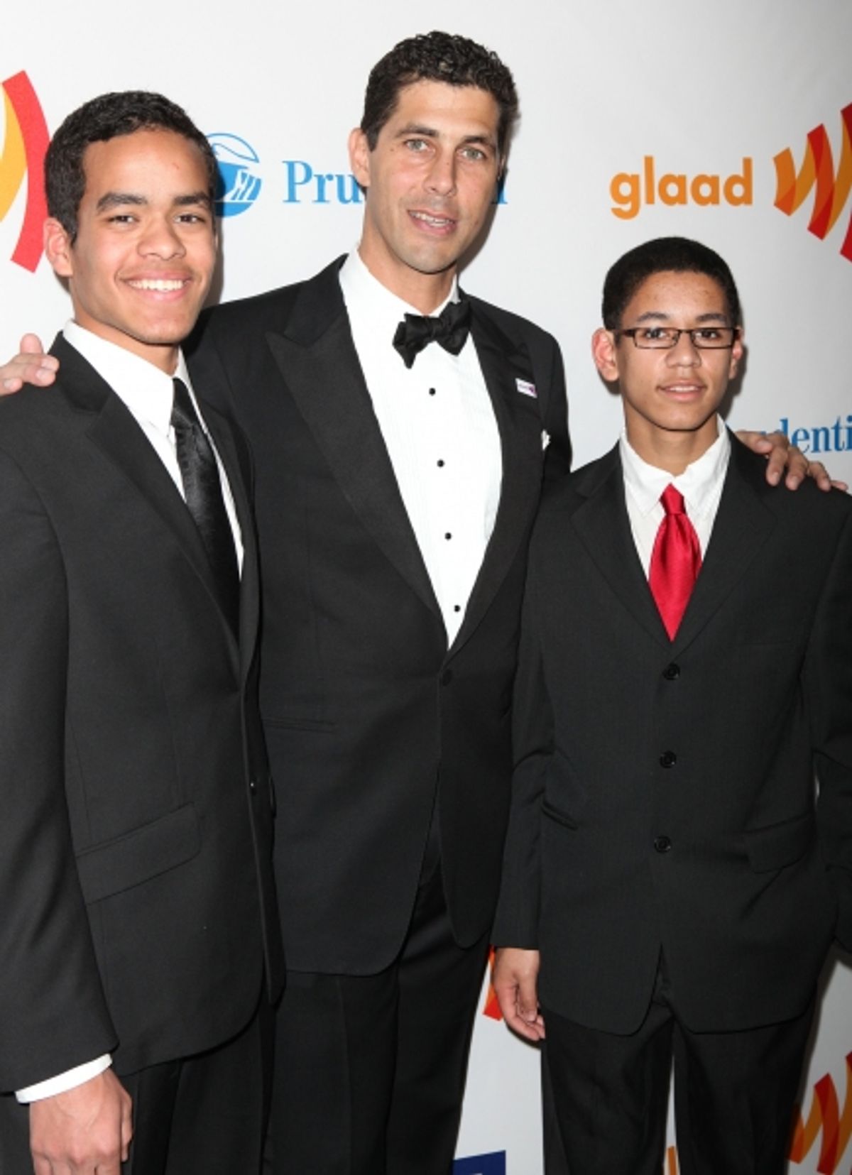 Jarrett Barrios & sons attending the 22nd Annual GLAAD Media Awards in New York City. at 
