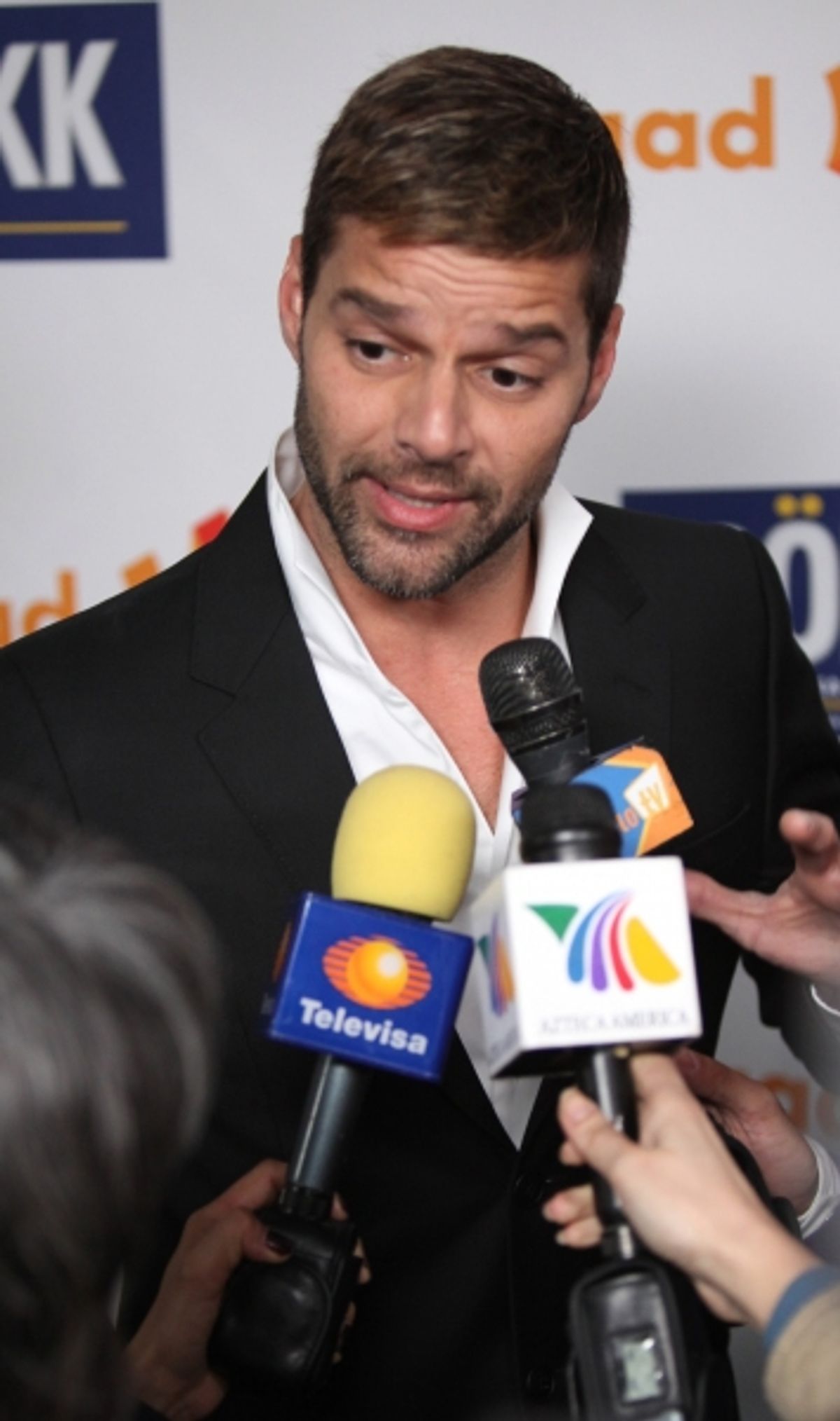 Ricky Martin attending the 22nd Annual GLAAD Media Awards in New York City. at 